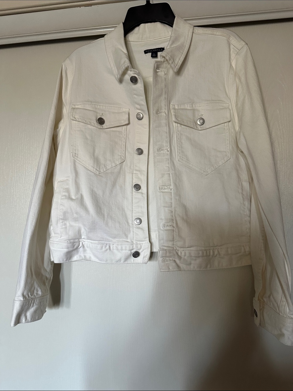 J. Crew Cream Denim Jean Jacket
